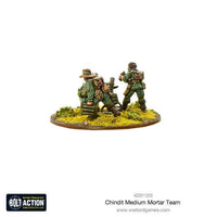 BOLT ACTION :  BRITISH CHINDIT 3" MORTAR TEAM