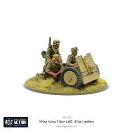 BOLT ACTION : AFRIKA KORPS 75MM LEIG 18 LIGHT ARTILLERY