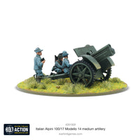 BOLT ACTION : ITALIAN ALPINI 100/17 MODELLO 14 MEDIUM ARTILLERY