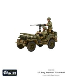 BOLT ACTION : US ARMY JEEP WITH 50 CAL HMG