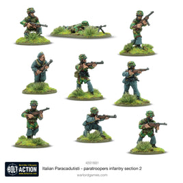 BOLT ACTION : ITALIAN PARACADUTISTI PARATROOPER INFANTRY SECTION 2