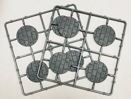 RENEDRA WARGAMING BASES PAVED 40MM DIAMETER  (8)