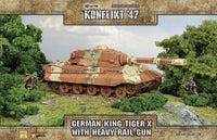 KONFLIKT '47 - AXIS KING TIGER-X WITH HEAVY RAIL GUN