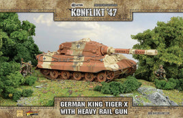 KONFLIKT '47 - AXIS KING TIGER-X WITH HEAVY RAIL GUN