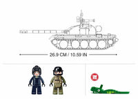 SLUBAN - B1135 MB MEDIUM TANK 3IN1 SCALE 1:35 604 PCS C16