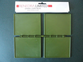 RENEDRA WARGAMING BASES MOVEMENT TRAYS 100 X 80MM  (4)
