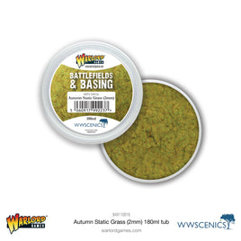 WARLORD GAMES : BATTLEFIELDS & BASING - AUTUMN 2MM STATIC GRASS (180ml)