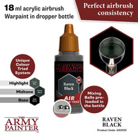 THE ARMY PAINTER WARPAINTS AIR RAVEN BLACK