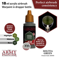 THE ARMY PAINTER WARPAINTS AIR MILITIA GREEN