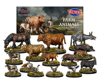 VICTRIX MINIATURES - VXE014 MEDIEVAL FARM ANIMALS