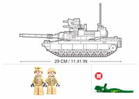 SLUBAN - B0892 MODEL BRICKS MB M1A2 V2 ABRAMS MAIN BATTLE TANK 781 PCS AGES 10+ C12