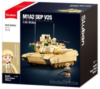 SLUBAN - B0892 MODEL BRICKS MB M1A2 V2 ABRAMS MAIN BATTLE TANK 781 PCS AGES 10+ C12
