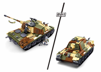 SLUBAN - B0980 ARMY BATTLE OF BUDAPEST - THE KING TIGER HEAVY TANK 930 PCS AGES 6+ C4