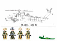 SLUBAN - B1012 MB HELICOPTER BLACK HAWK 692 PCS AGES 8+ C12