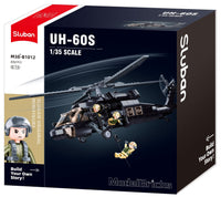 SLUBAN - B1012 MB HELICOPTER BLACK HAWK 692 PCS AGES 8+ C12
