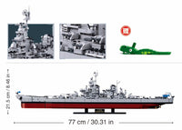 SLUBAN - B1291 MB USS MISSOURI SCALE 1:350 1739 PCS C4