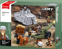SLUBAN - B1295 ARMY WW1 A7V TANK OFFENSIVE 506 PCS C12