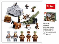 SLUBAN - B1295 ARMY WW1 A7V TANK OFFENSIVE 506 PCS C12