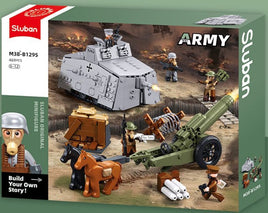 SLUBAN - B1295 ARMY WW1 A7V TANK OFFENSIVE 506 PCS C12