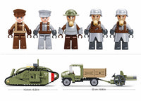 SLUBAN - B1296 ARMY WW1 MARK V TANK OFFENSIVE 516 PCS C12