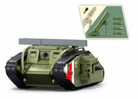 SLUBAN - B1296 ARMY WW1 MARK V TANK OFFENSIVE 516 PCS C12