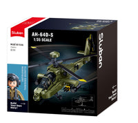 SLUBAN - B1536 MB AH-64D APACHE SCALE 1:44 728 PCS C12