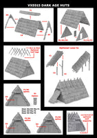 VICTRIX MINIATURES - VXE015 DARK AGES HUTS