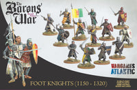 WARGAMES ATLANTIC - BARON'S WAR - FOOT KNIGHTS (1150-1320)