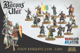 WARGAMES ATLANTIC - BARON'S WAR - FOOT KNIGHTS (1150-1320)