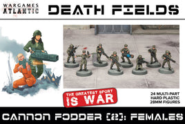 WARGAMES ATLANTIC - DEATH FIELDS - CANNON FODDER (2) FEMALES