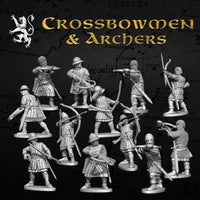 VICTRIX MINIATURES - VXM007 MEDIEVAL CROSSBOWMEN & ARCHERS