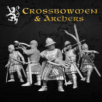 VICTRIX MINIATURES - VXM007 MEDIEVAL CROSSBOWMEN & ARCHERS