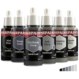 ARMY PAINTER - WARPAINTS FANATIC - FLEXIBLE TRIAD : BLACK & GREYS