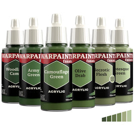 ARMY PAINTER - WARPAINTS FANATIC - FLEXIBLE TRIAD : OLIVE GREENS