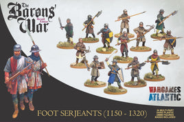 WARGAMES ATLANTIC - BARON'S WAR - FOOT SERJEANTS (1150-1320)