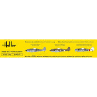 HELLER 1/72 STARTER KIT - FOCKE WULF FW 190 A5/A8/F8