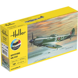 HELLER 1/72 STARTER KIT - SUPERMARINE SPITFIRE MK.XVI