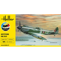 HELLER 1/72 STARTER KIT - SUPERMARINE SPITFIRE MK.XVI