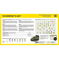 HELLER 1/72 STARTER KIT - M4 SHERMAN D-DAY