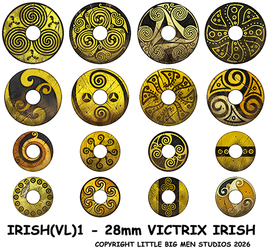VICTRIX MINIATURES - IRISH (VL) 1 IRISH SHIELD DESIGNS 1
