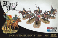 WARGAMES ATLANTIC - BARON'S WAR - MOUNTED SERJEANTS (1150-1320)