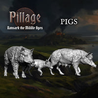 VICTRIX MINIATURES - VXE014 MEDIEVAL FARM ANIMALS