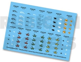 RUBICON MODELS - GERMAN HEAVY PANZER BATTALION SET 1 DECALS