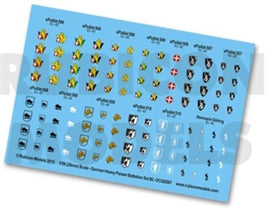 RUBICON MODELS - GERMAN HEAVY PANZER BATTALION SET 2 DECALS