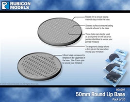 RUBICON MODELS - 50MM ROUND BASES 1 X PACK OF 10