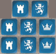 SAGA MEDIEVAL DICE - BLUE