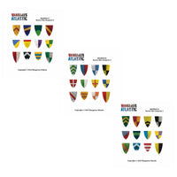 WARGAMES ATLANTIC - BARON'S WAR - SHIELD DECALS (03) SERJEANTS 03
