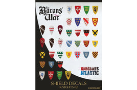 WARGAMES ATLANTIC - BARON'S WAR - SHIELD DECALS (02) KNIGHTS 02