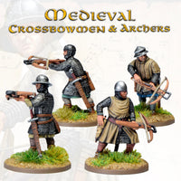 VICTRIX MINIATURES - VXM007 MEDIEVAL CROSSBOWMEN & ARCHERS