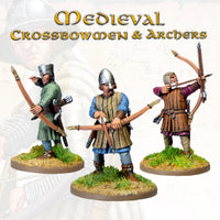 VICTRIX MINIATURES - VXM007 MEDIEVAL CROSSBOWMEN & ARCHERS